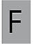 The House Nameplate Company Silver effect uPVC Self-adhesive House letter F, (H)60mm (W)40mm