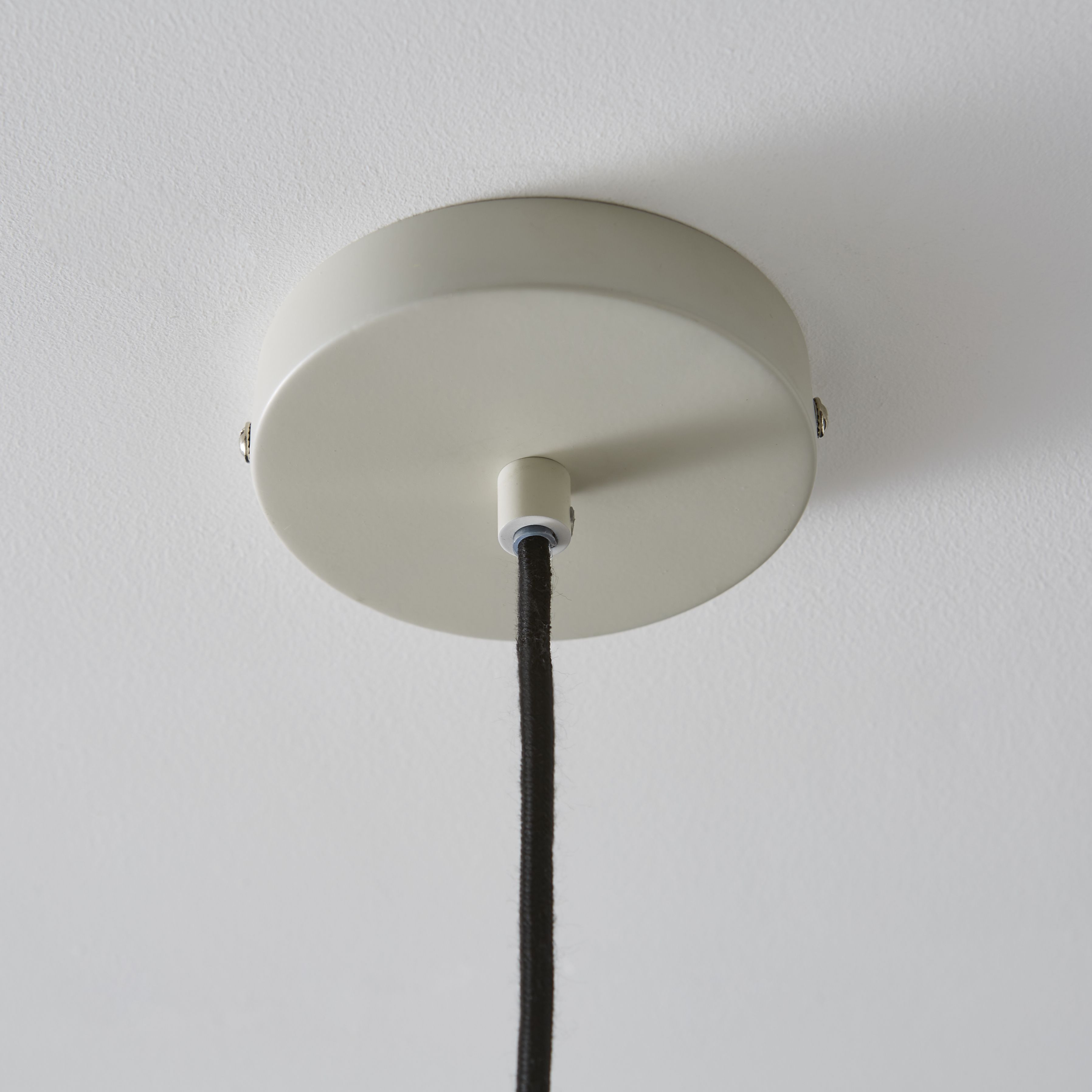 The Lighting Edit Dina Matt Ivory Brass effect Pendant ceiling light, (Dia)320mm