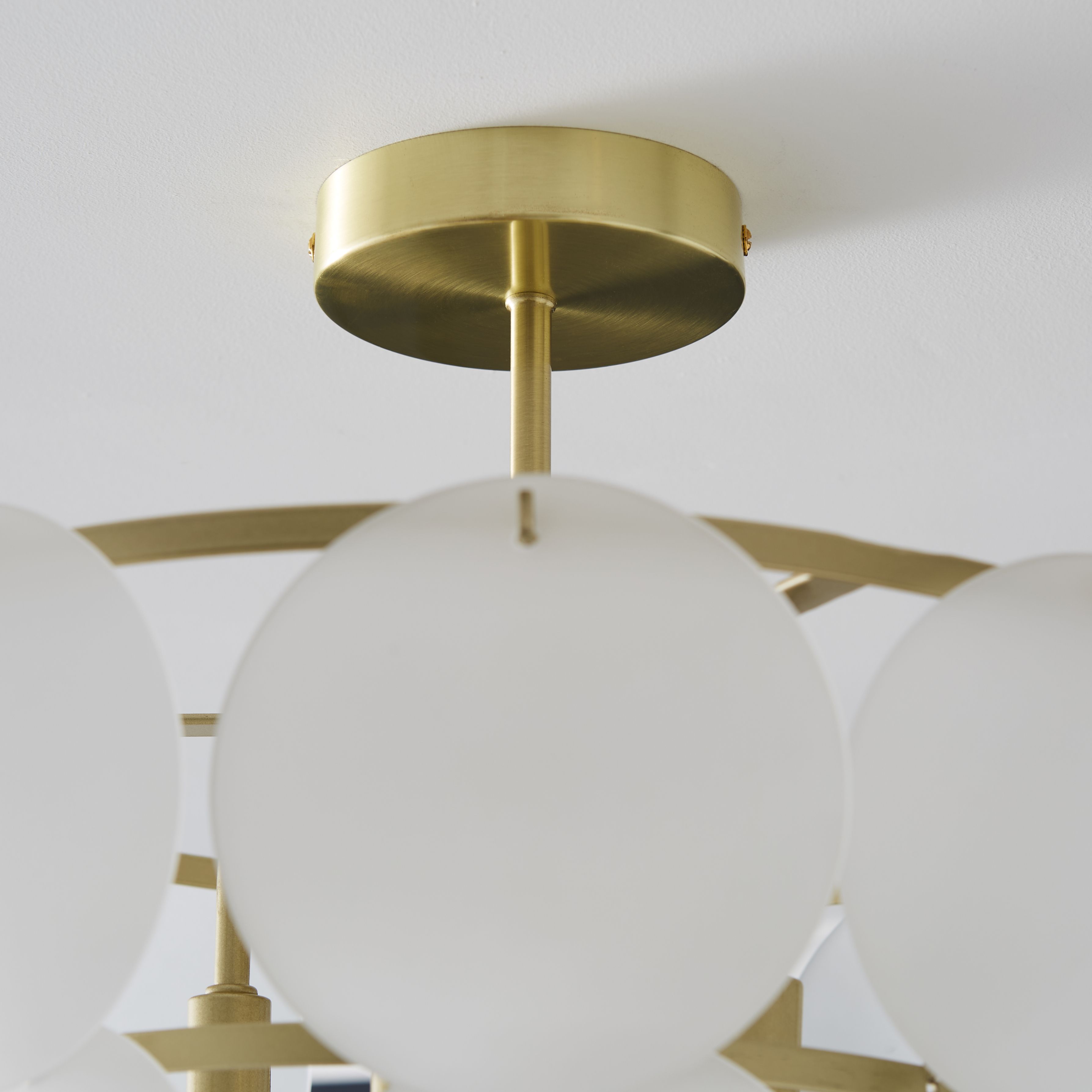 The Lighting Edit Dyna Panel Satin Bronze effect Pendant ceiling light, (Dia)320mm