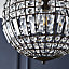 The Lighting Edit Kien Crystal Matt bronze effect Pendant ceiling light, (Dia)335mm