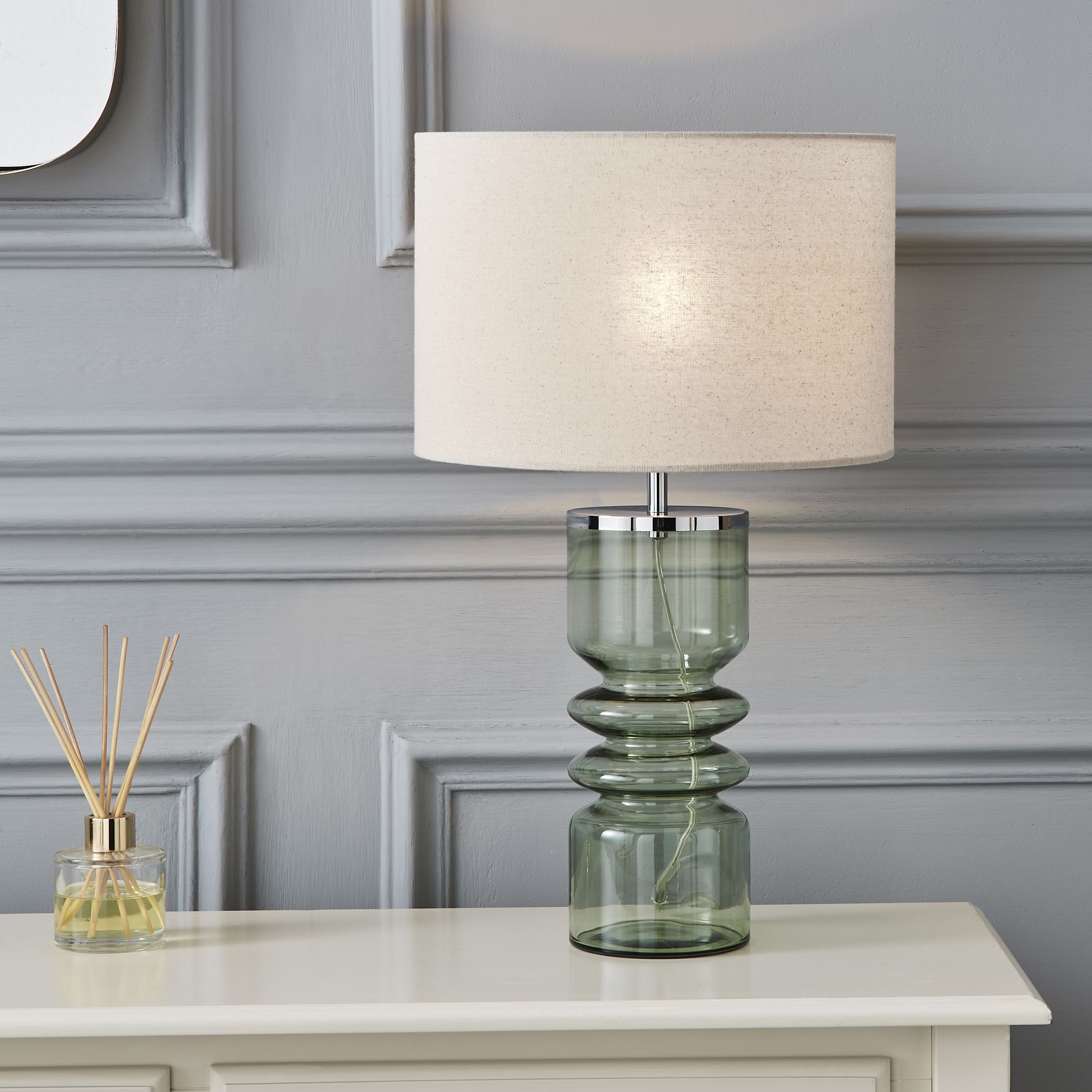 Green bedside best sale table lamps