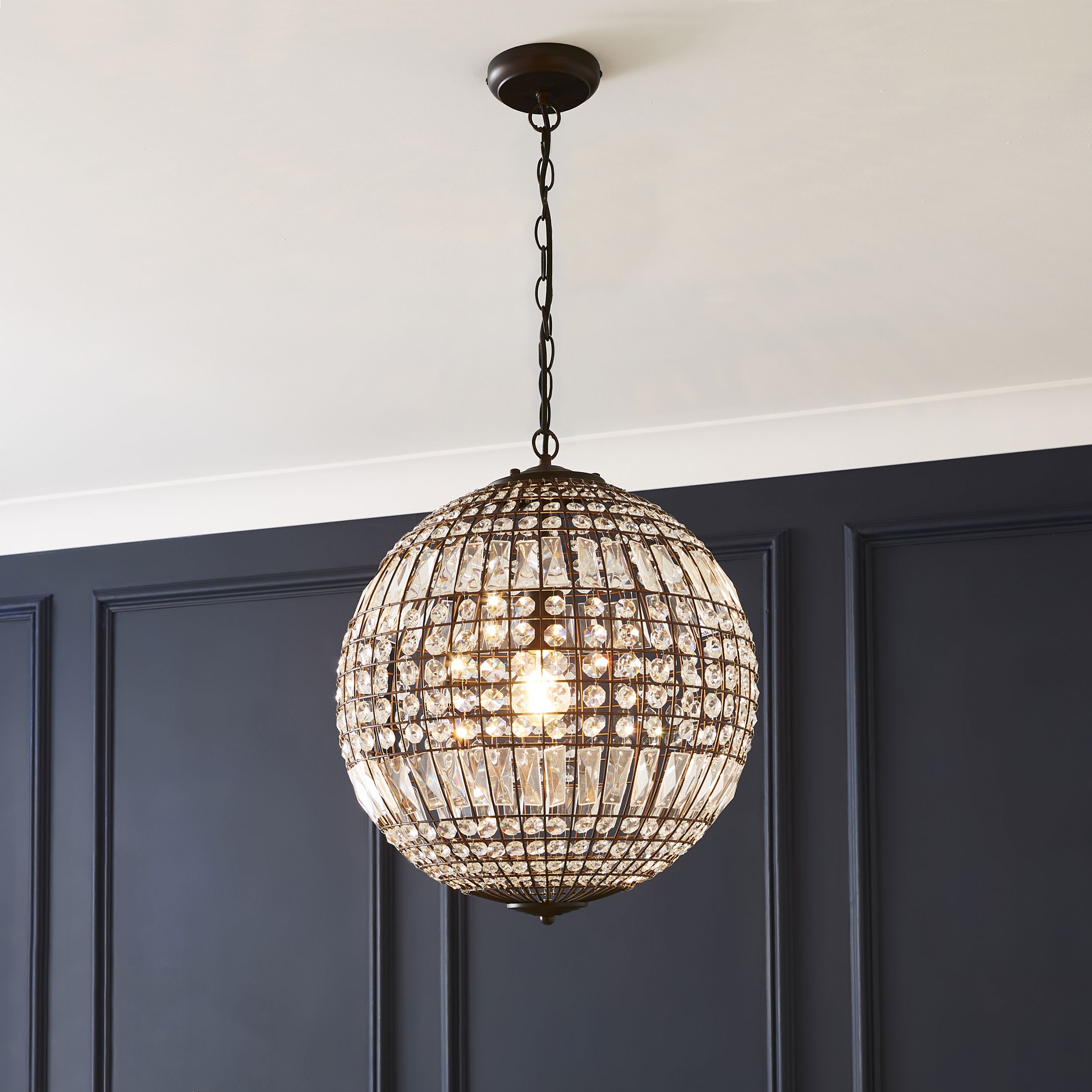 Gem ball ceiling deals light