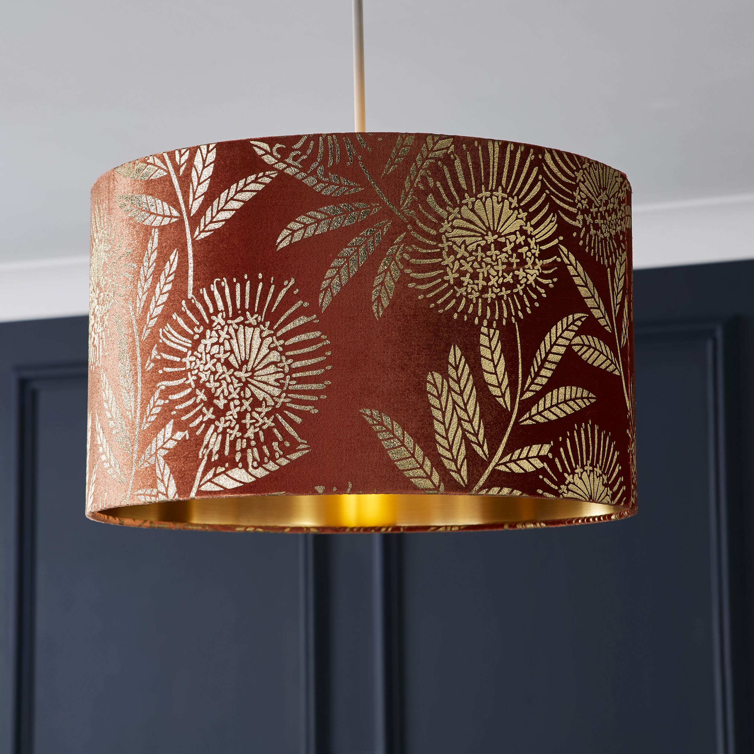 Floral ceiling store light shade