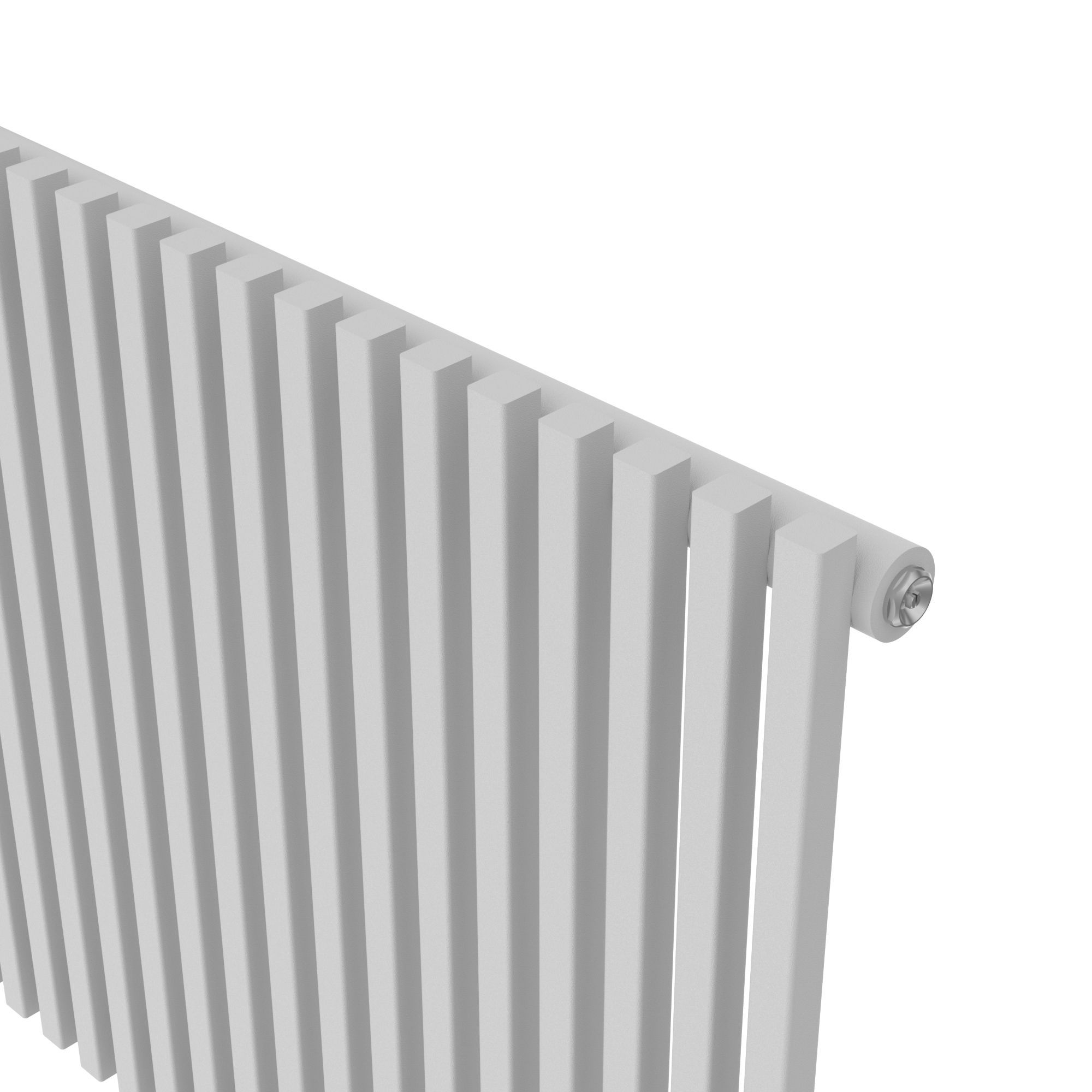 Thorpe White Horizontal Designer Radiator, (W)1200mm x (H)600mm