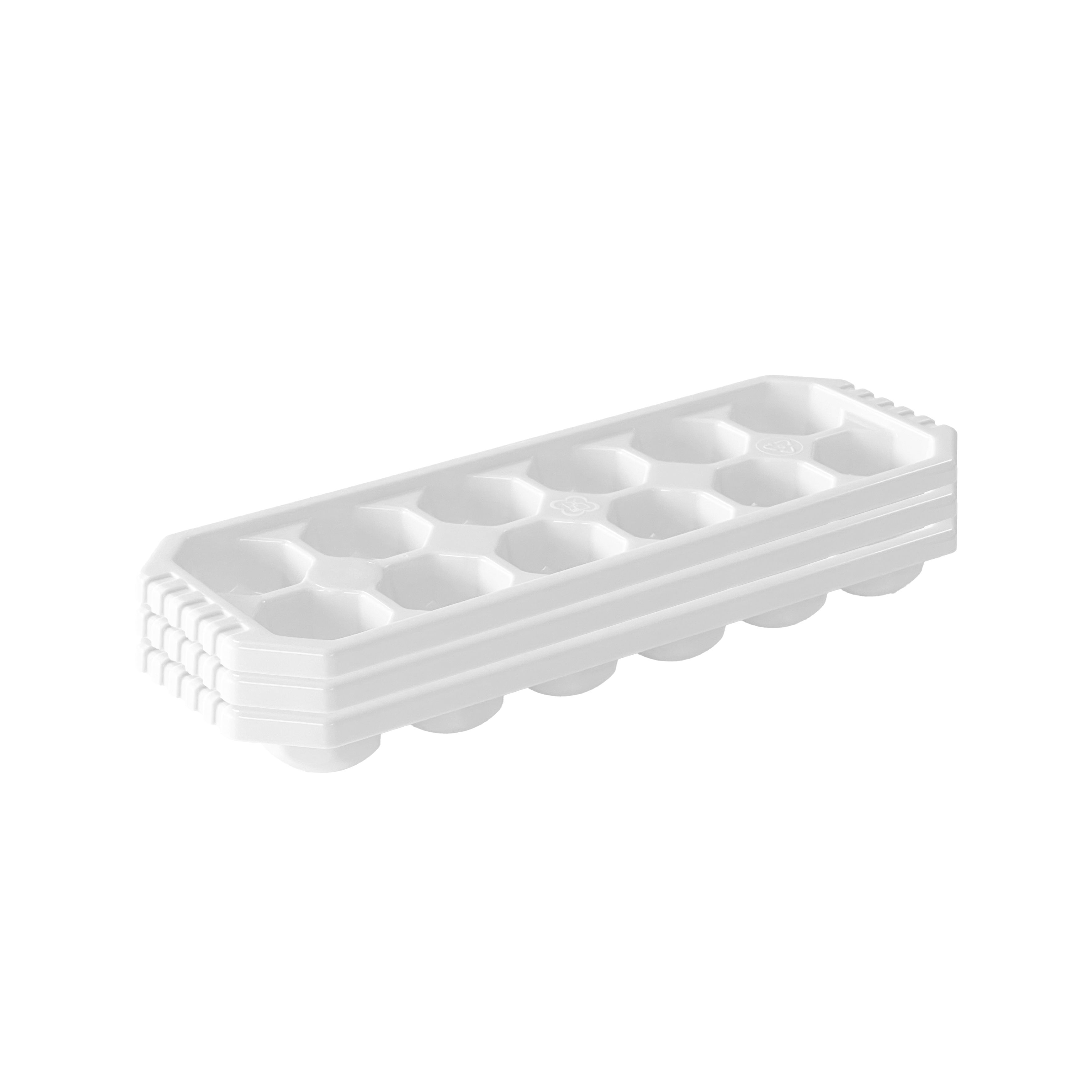 Thumbs Up White Plastic Stackable Ice cube tray