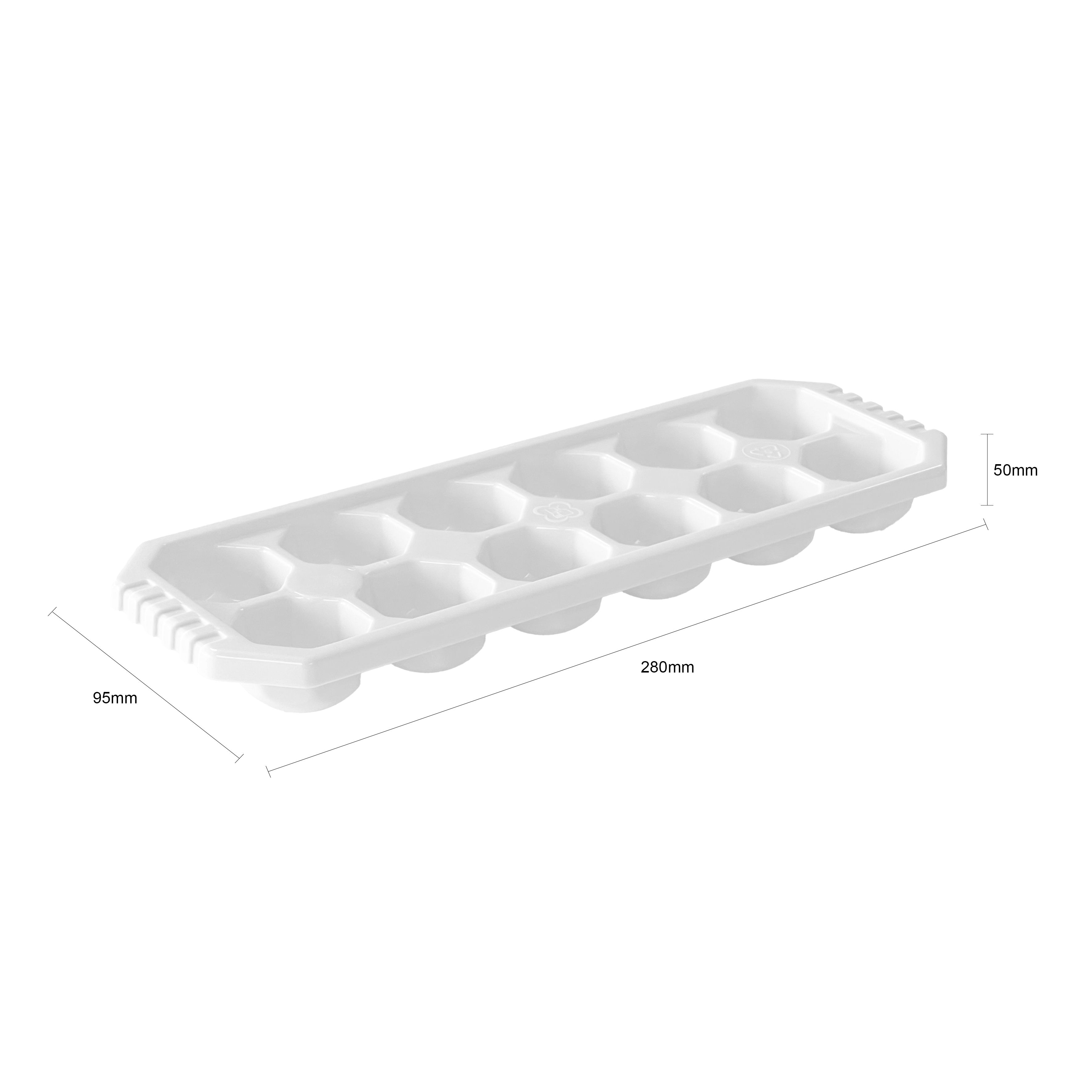 Thumbs Up White Plastic Stackable Ice cube tray