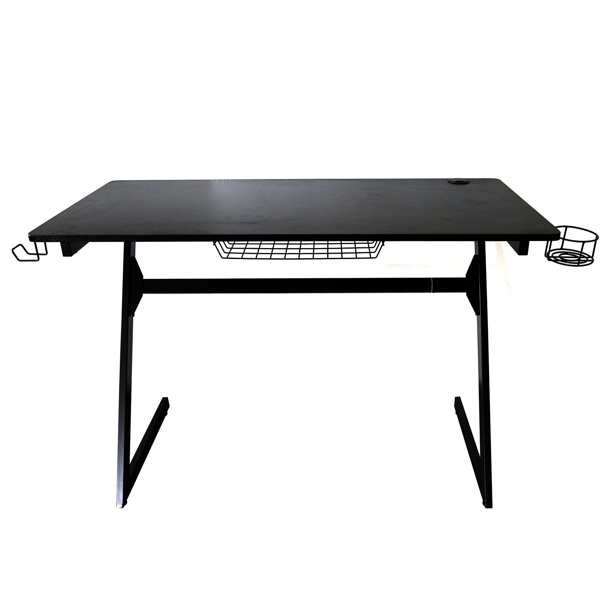 Thunya Matt black Gaming desk (H)75cm (W)127cm (D)50.5cm