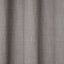 Tiga Grey Plain Unlined Eyelet Curtain (W)117cm (L)137cm, Single