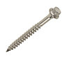 Timco Hex Flange Steel Screw (Dia)6.7mm (L)75mm, Pack of 25