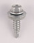 Timco Hex Zinc-plated Carbon steel (C1022) Stitching screw (Dia)6.3mm (L)25mm, Pack of 100