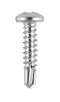 Timco Zinc-plated Carbon steel (C1018) Screw (Dia)4.2mm (L)19mm, Pack of 200