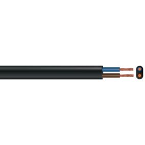 Time 2192Y Black 2-core Cable 0.75mm² x 10m