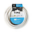 Time 3093Y White 3-core Resistant to heat Cable 1.5mm² x 10m