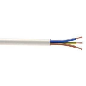 Time 3183Y White 3-core Cable 1.5mm² x 10m