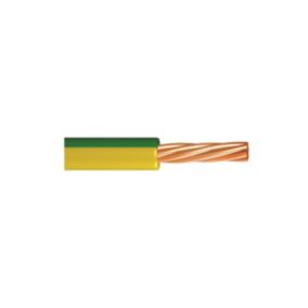 Time 6491B 10mm² Green & yellow Single core conduit cable, 25m