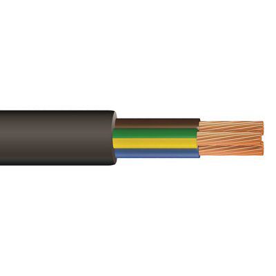 Time Black 3-core Pond Cable 0.75mm² x 25m