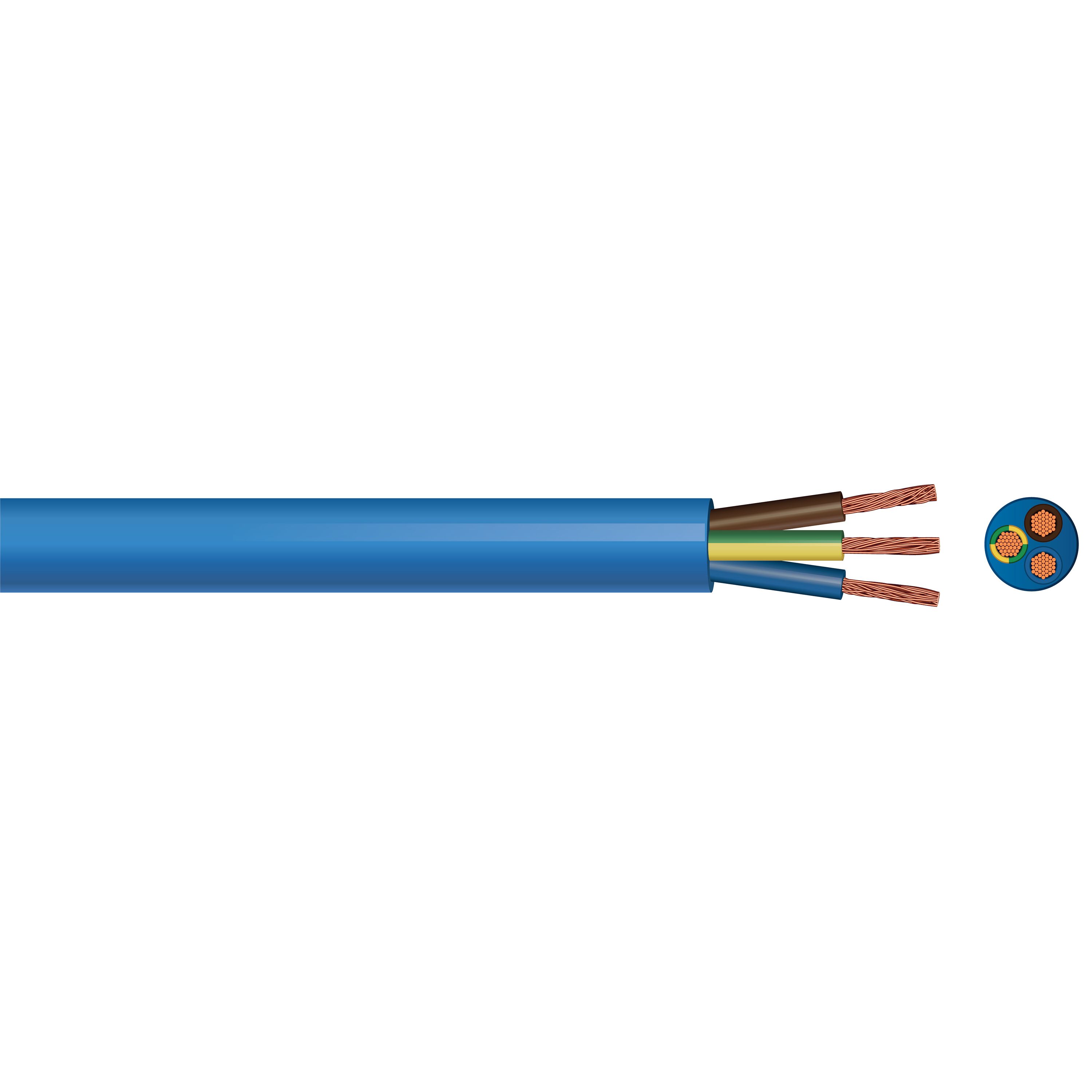 Time Blue 3-core Arctic Cable 1.5mm² x 10m