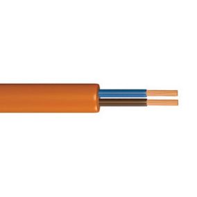 Time Orange 2-core Flexible Cable 1mm² x 25m