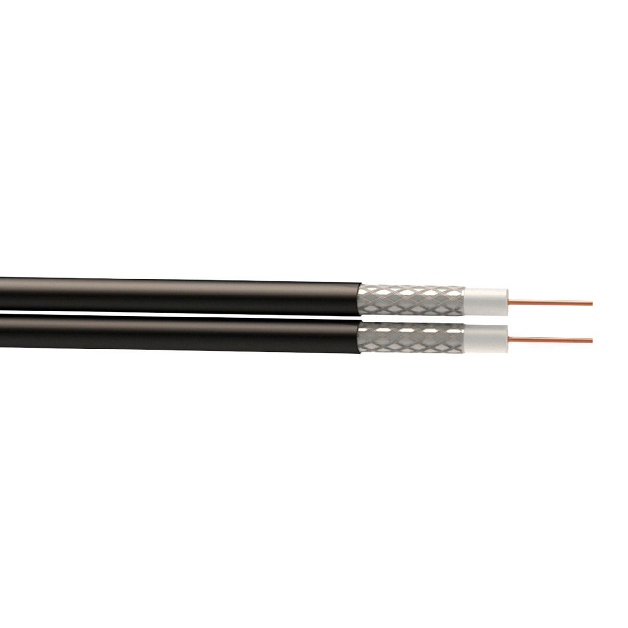 Time RG6 Black Shotgun cable, 50m