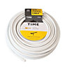 Time RG6 White Coaxial cable, 25m