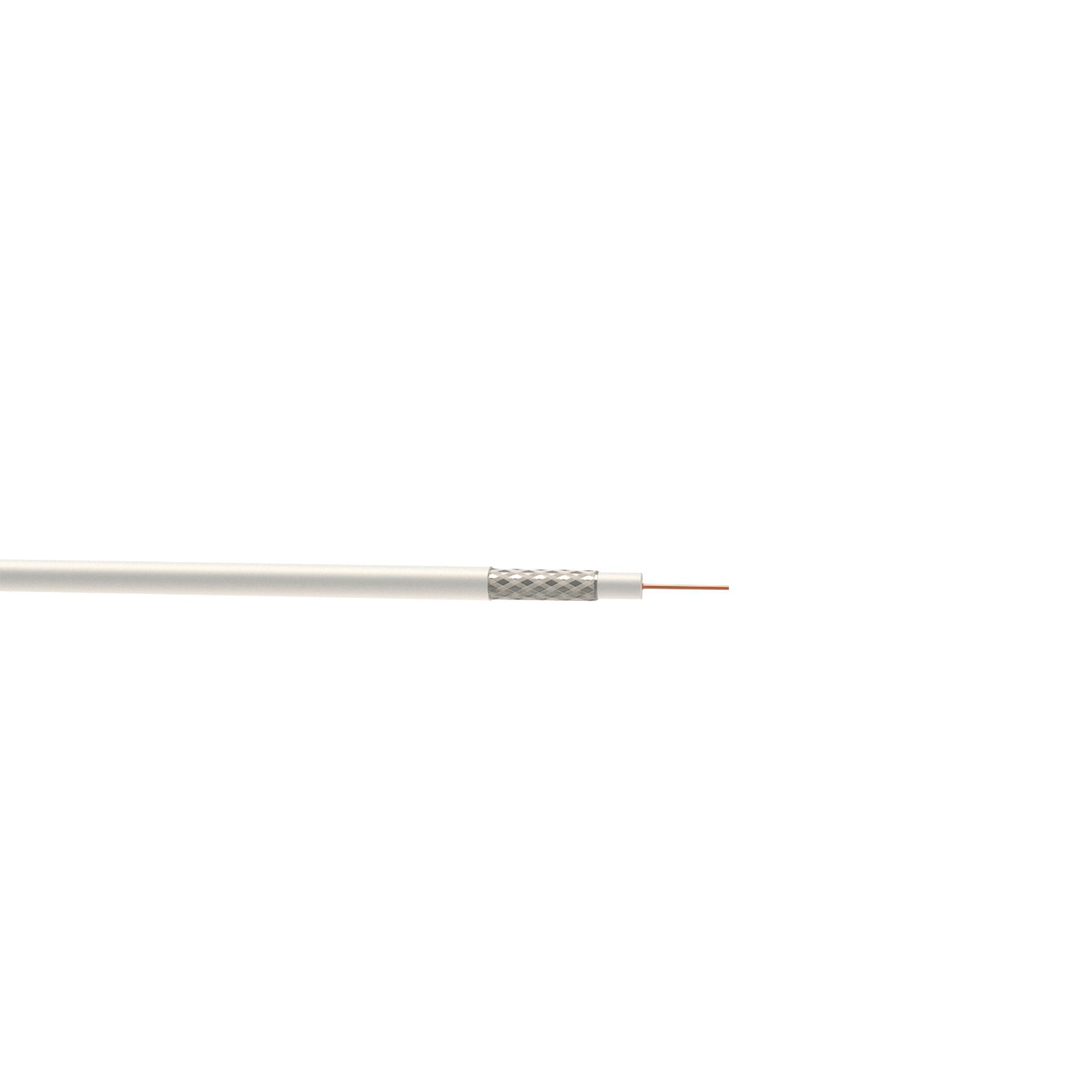 Time RG6 White Coaxial cable, 50m