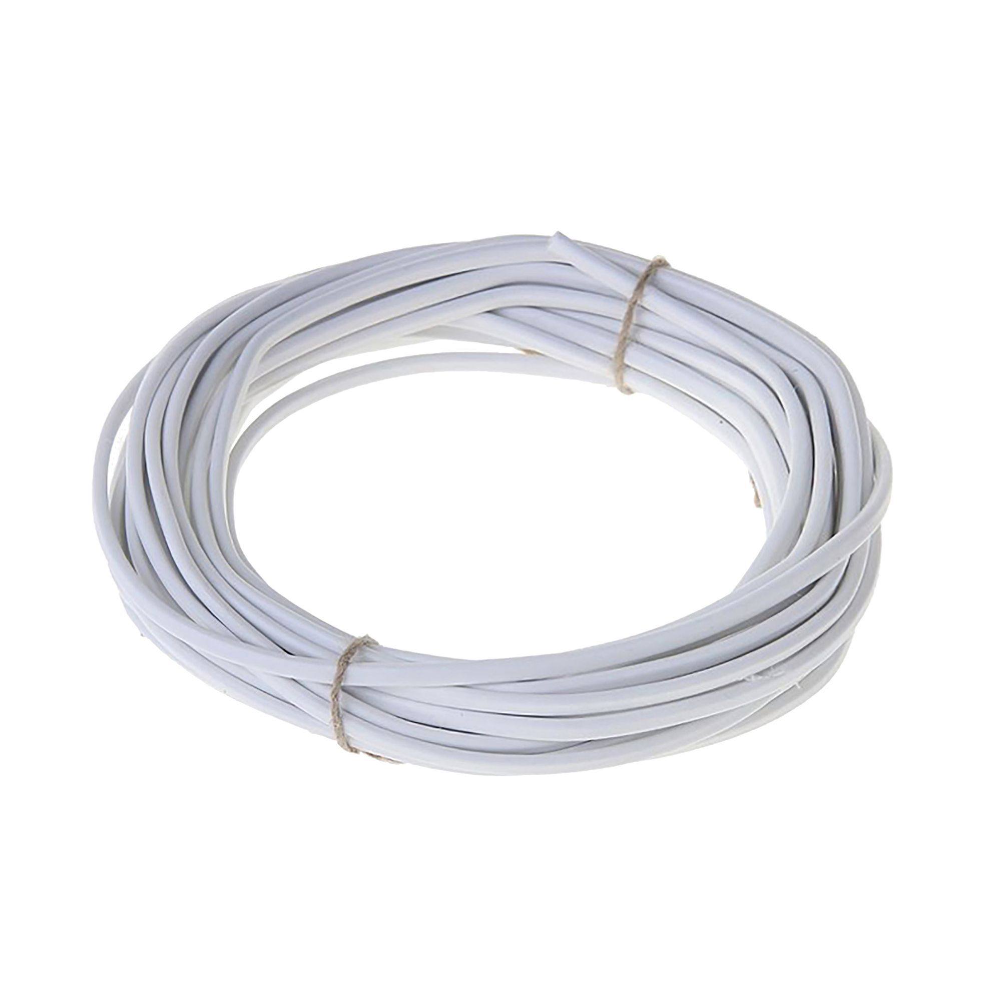 Time White 2-core Flexible Cable 0.75mm² x 10m