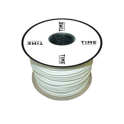 Time White 3-core Flexible Cable 1.5mm² x 25m