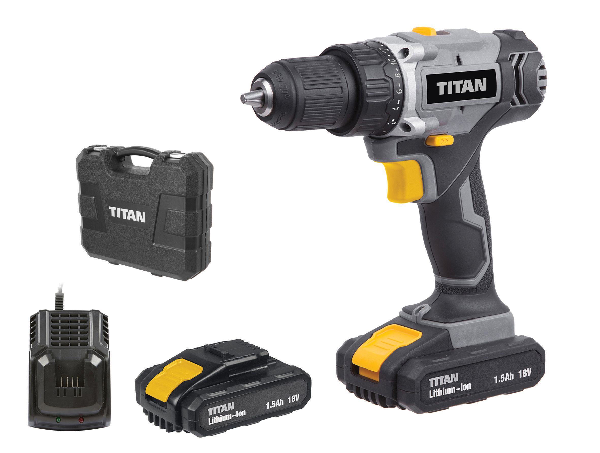 Titan 18V Li ion Cordless Drill driver TTI700DDH