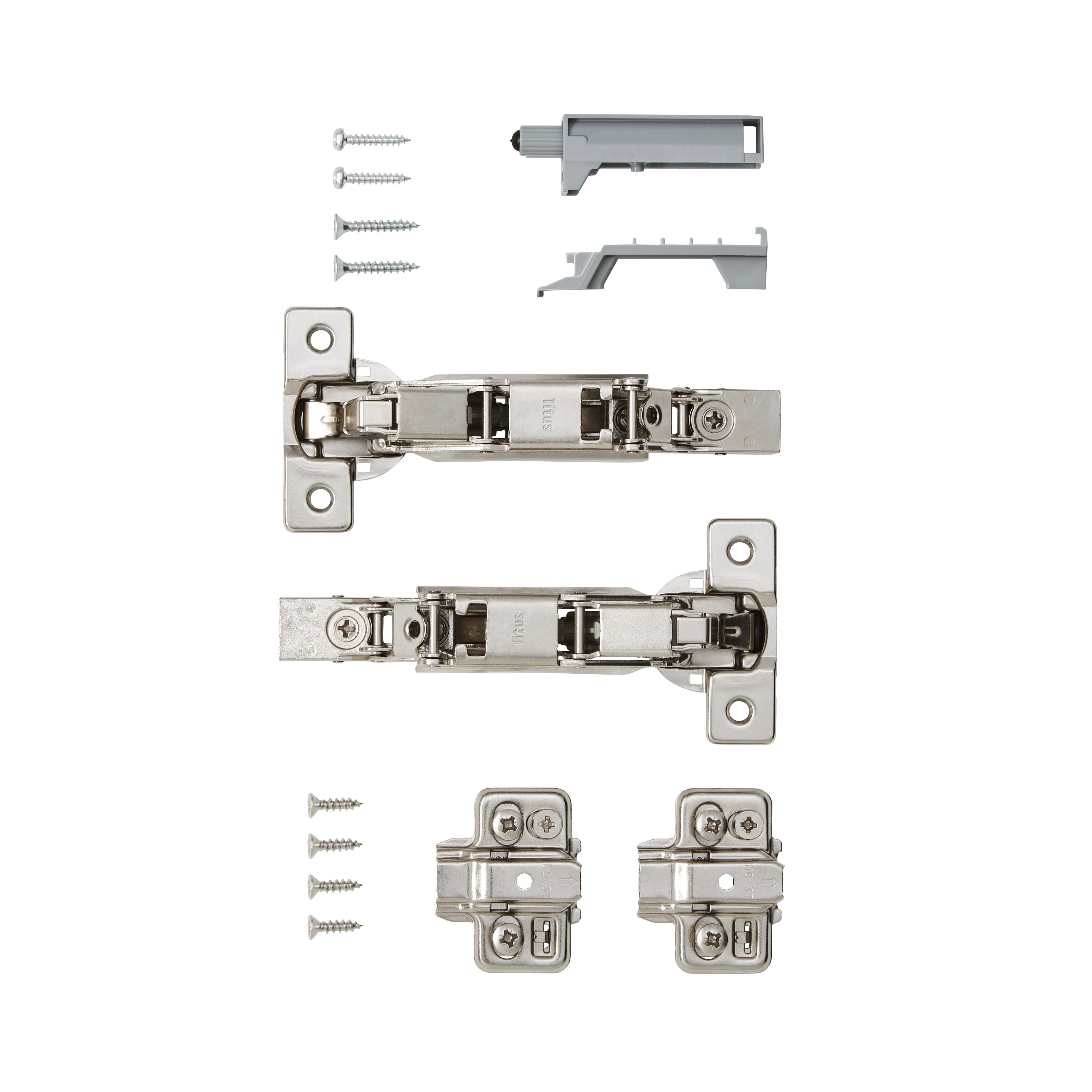 Titus Soft-close 165° Wide-angle Cabinet hinge, Pair of 2