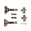 Titus Soft close fixings sold separately 110° Sprung Cabinet hinge, Pair of 2