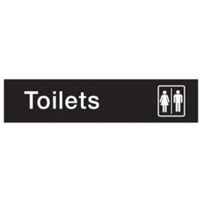 Toilets Self-adhesive labels, (H)50mm (W)200mm
