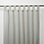 Tolok Grey Horizontal stripe Unlined Tab top Voile curtain (W)140cm (L)260cm, Single