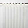 Tolok White Horizontal stripe Unlined Tab top Voile curtain (W)140cm (L)260cm, Single