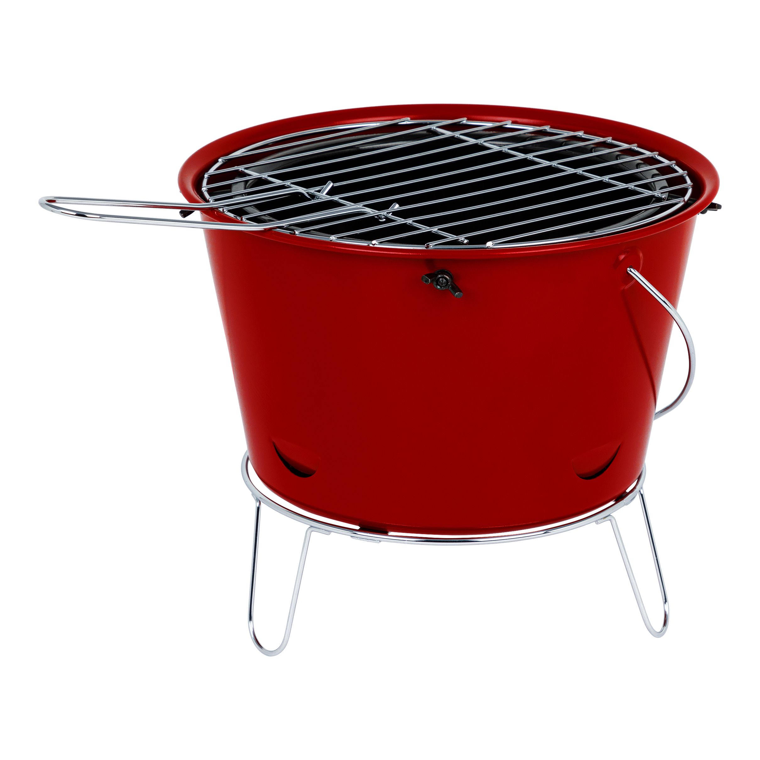 TOM 300260i005 Red Charcoal Bucket barbecue (D) 265mm