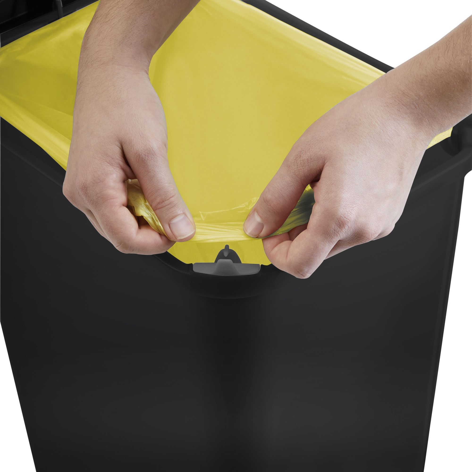 Tontarelli Moda Black Plastic Pedal Bin - 45L