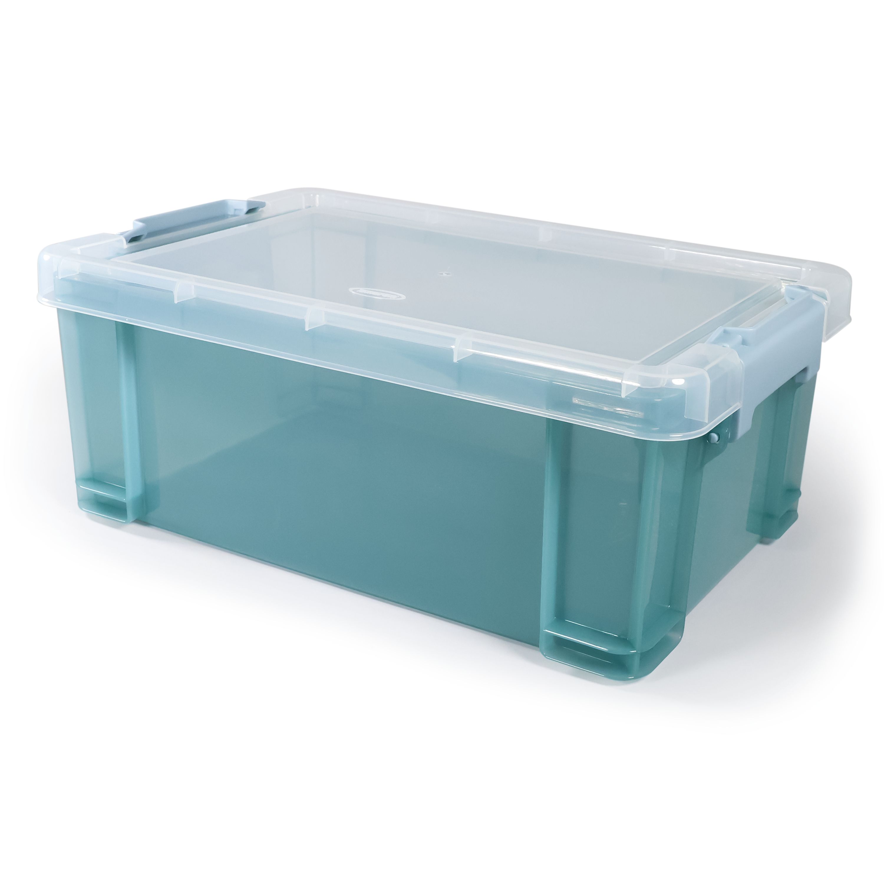 Tontarelli Pro store Heavy duty Blue 9L Small Plastic Stackable Storage box with Lid