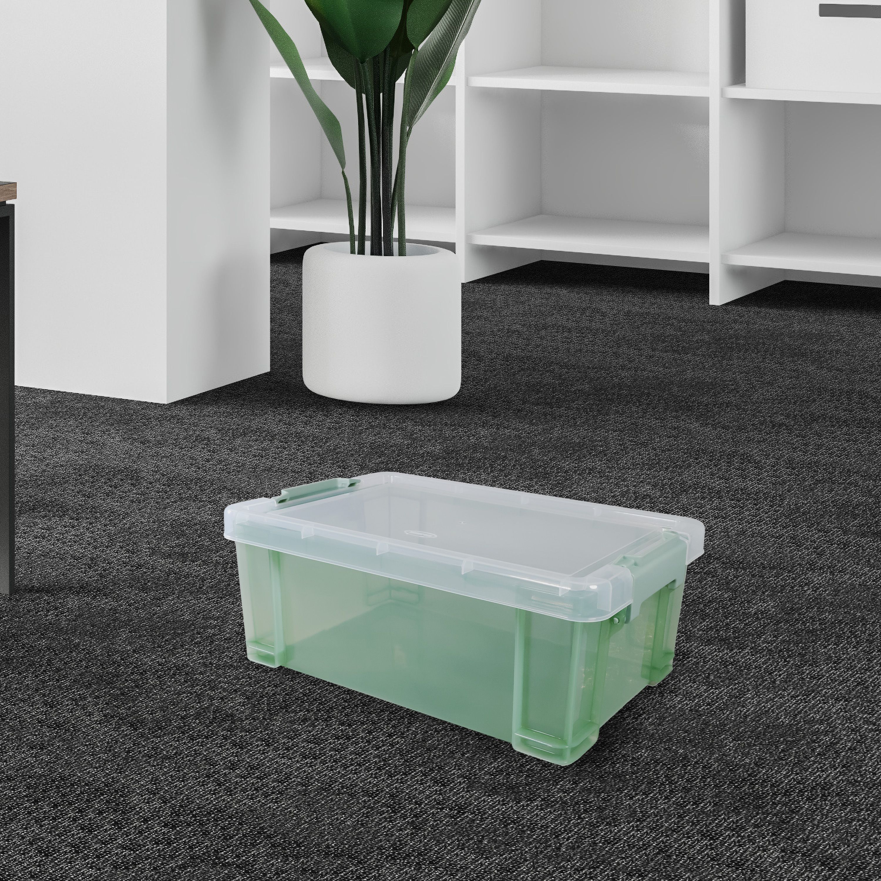 Tontarelli Pro store Heavy duty Sage 9L Small Plastic Stackable Storage box with Lid