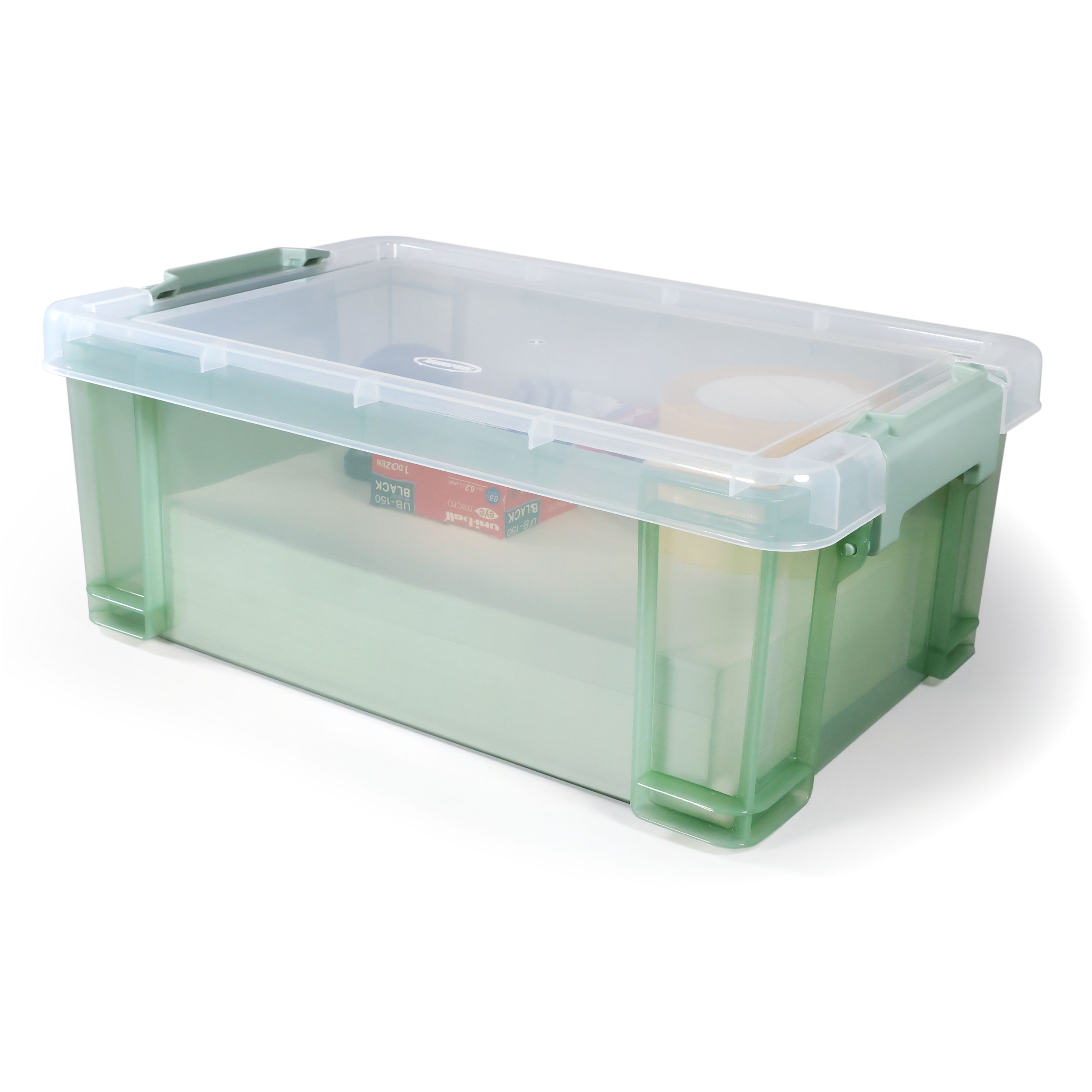Tontarelli Pro store Heavy duty Sage 9L Small Plastic Stackable Storage box with Lid