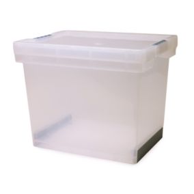 Tontarelli Rhino Clear 25L Medium Stackable Storage box with Lid