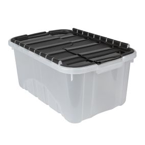 Tontarelli White 14.5L Plastic Stackable Storage box & Integrated