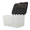 Tontarelli White 40L Plastic Stackable Storage box & Integrated