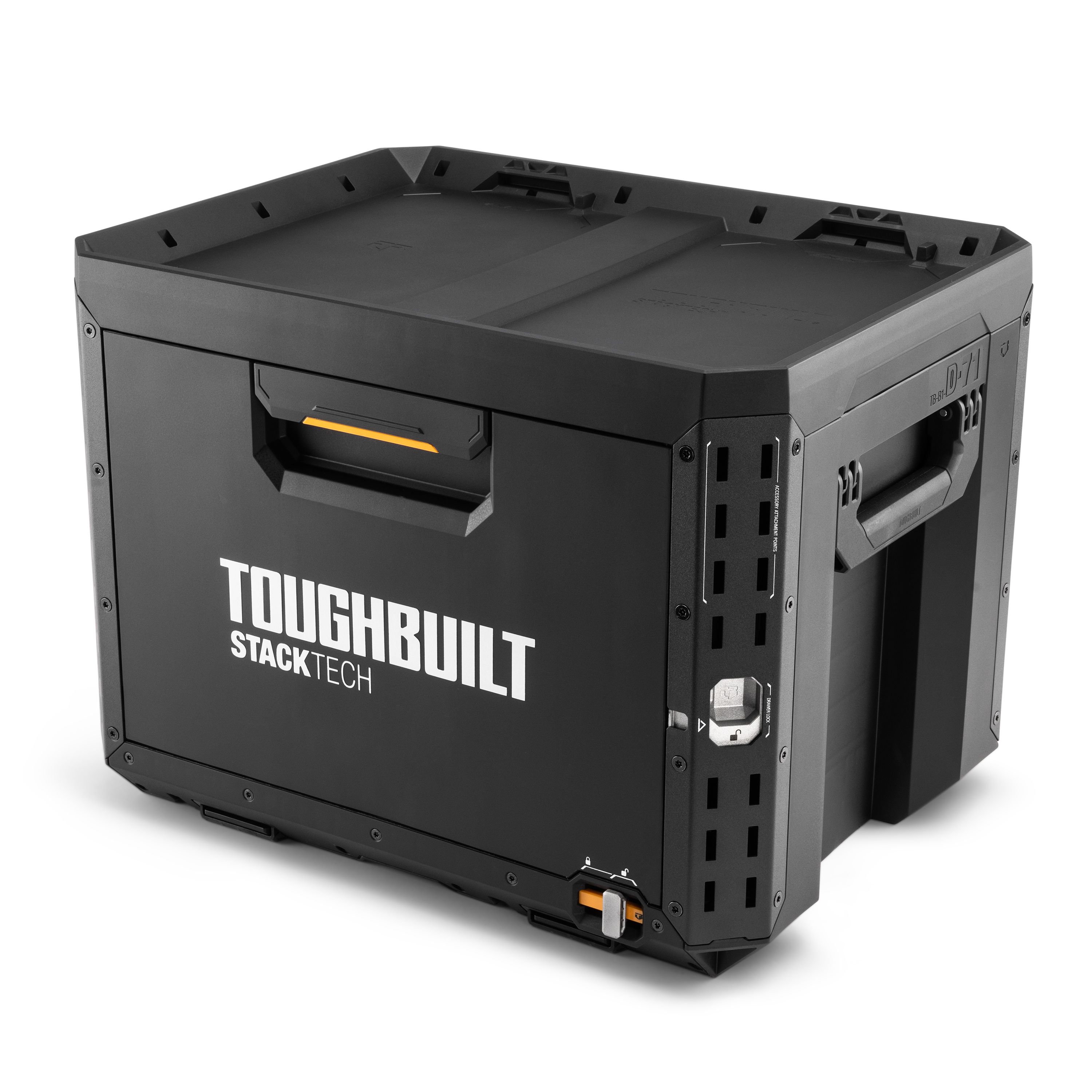 Toughbuilt StackTech Black 16in 1 Drawer system chest