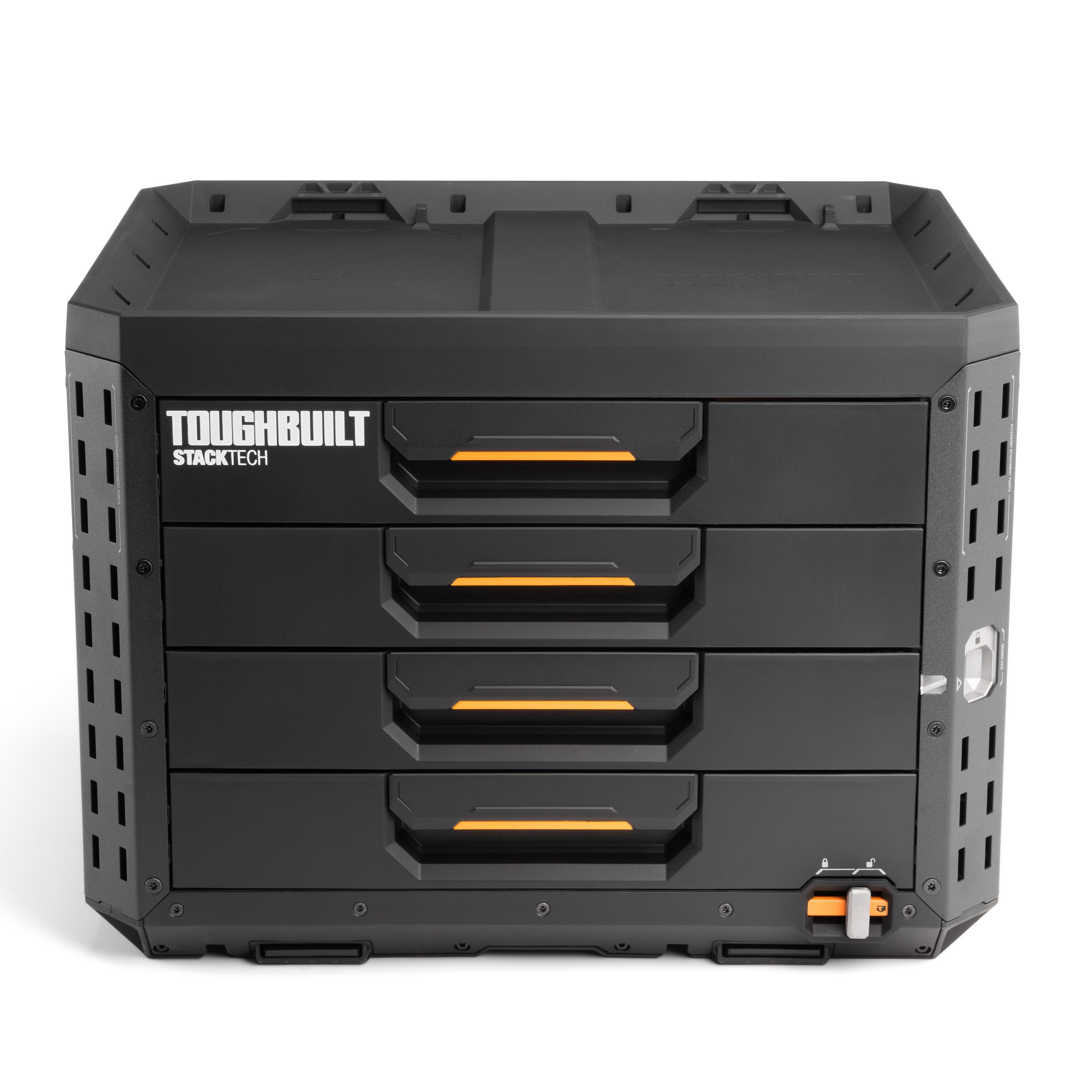 Toughbuilt StackTech Black 16in 4 Drawer system chest