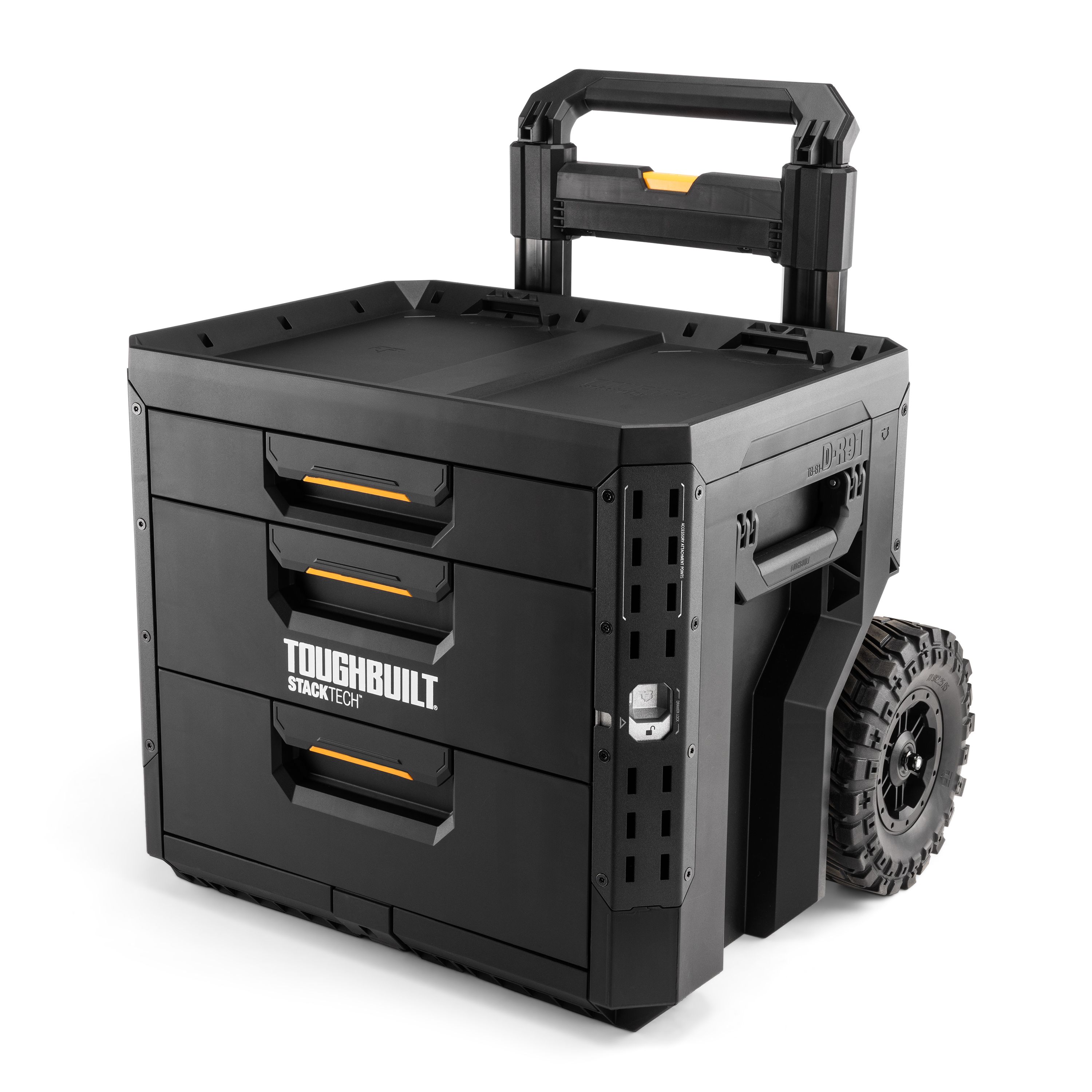 Toughbuilt StackTech Rolling Black 20in 3 Drawer system chest