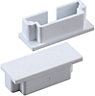 Tower Blue 38mm Trunking end cap, Pack of 2