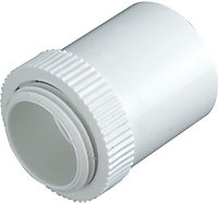 Tower White Trunking adaptor, Pack of 2