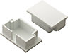 Tower White Trunking end cap, Pack of 2