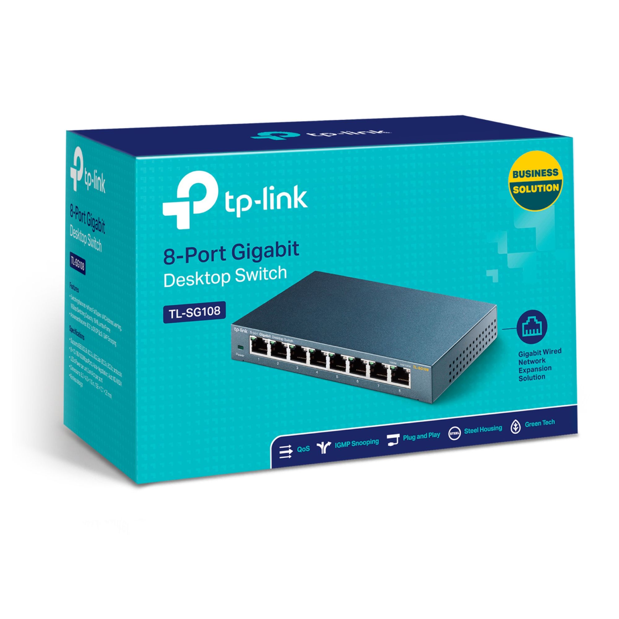 TP-Link 8 port Navy blue Ethernet switch