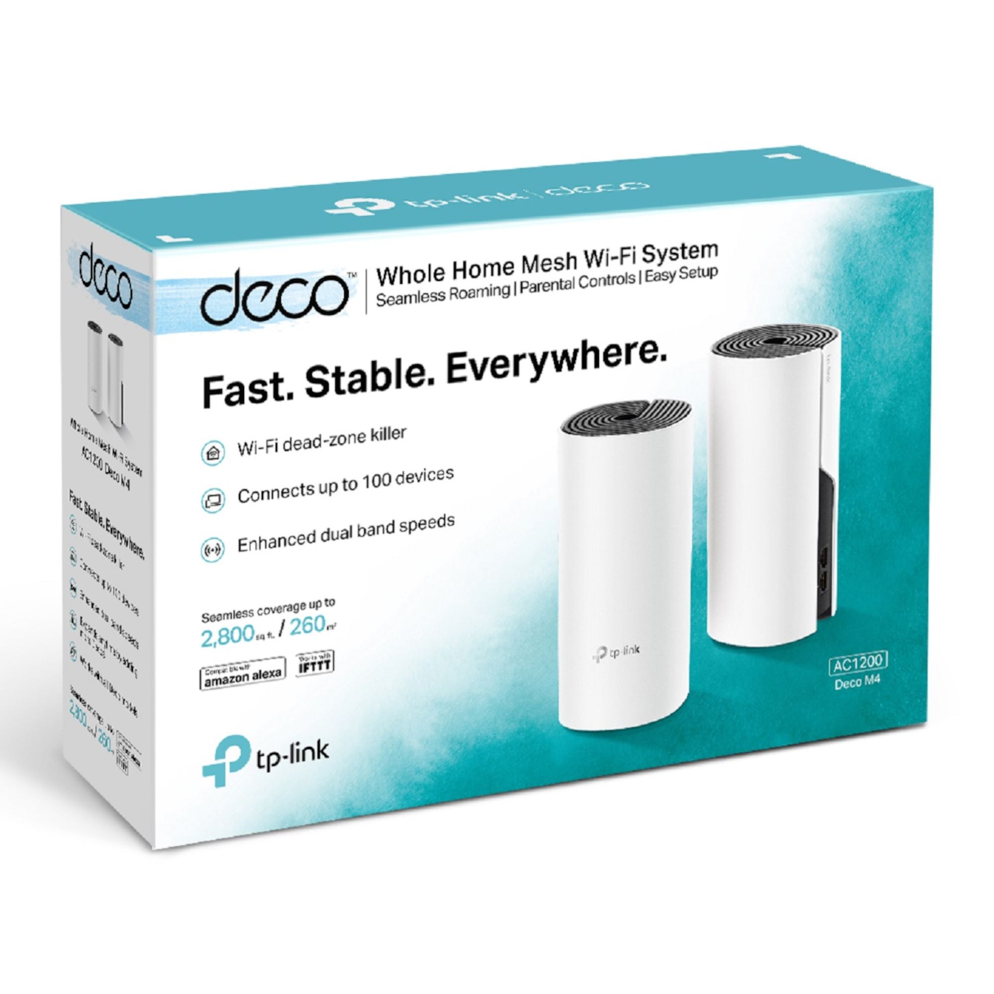 TP Link Deco M4 Dual-band Whole home WiFi system, Pack of 2