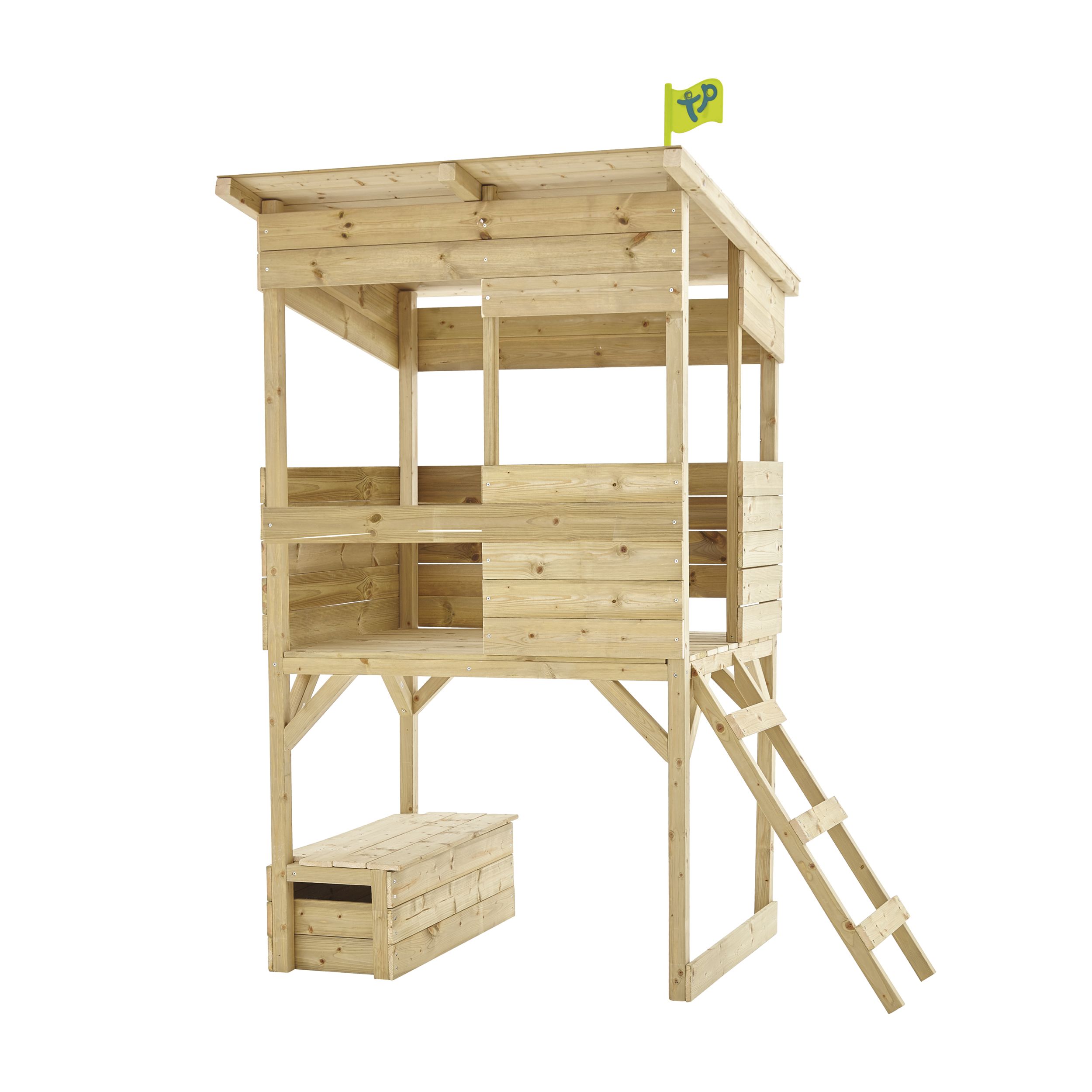 TP Toys 5.5x8 Treetops Wood Tower playhouse Assembly required